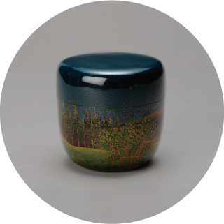 語留歩蒔絵大棗