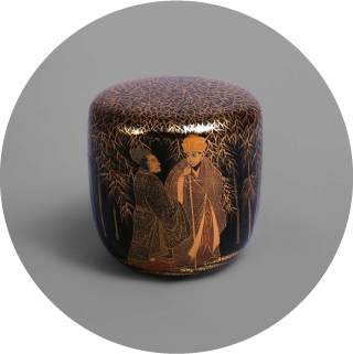 竹林七賢人蒔絵大棗