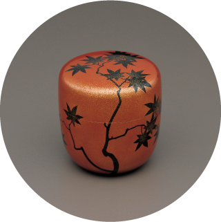 楓蒔絵朱金大棗