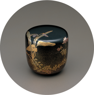 菫蓮華蒔絵大棗