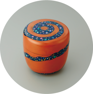 青海台風蒔絵大棗